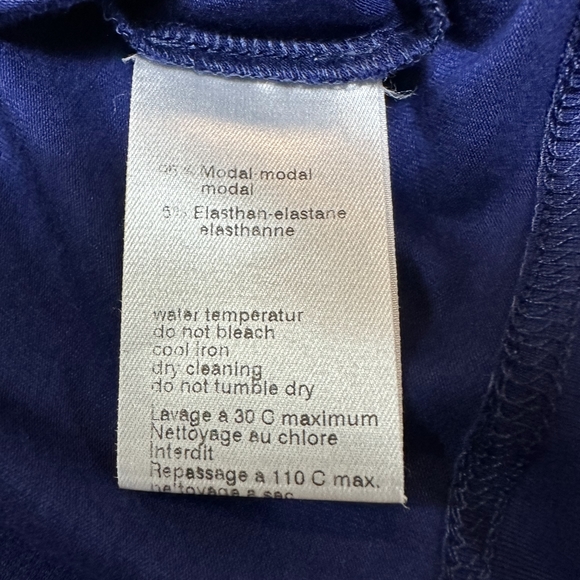 A-K-R-I-S PUNTO size 6 blue color long sleeve round neck women's blouse - Picture 6 of 12